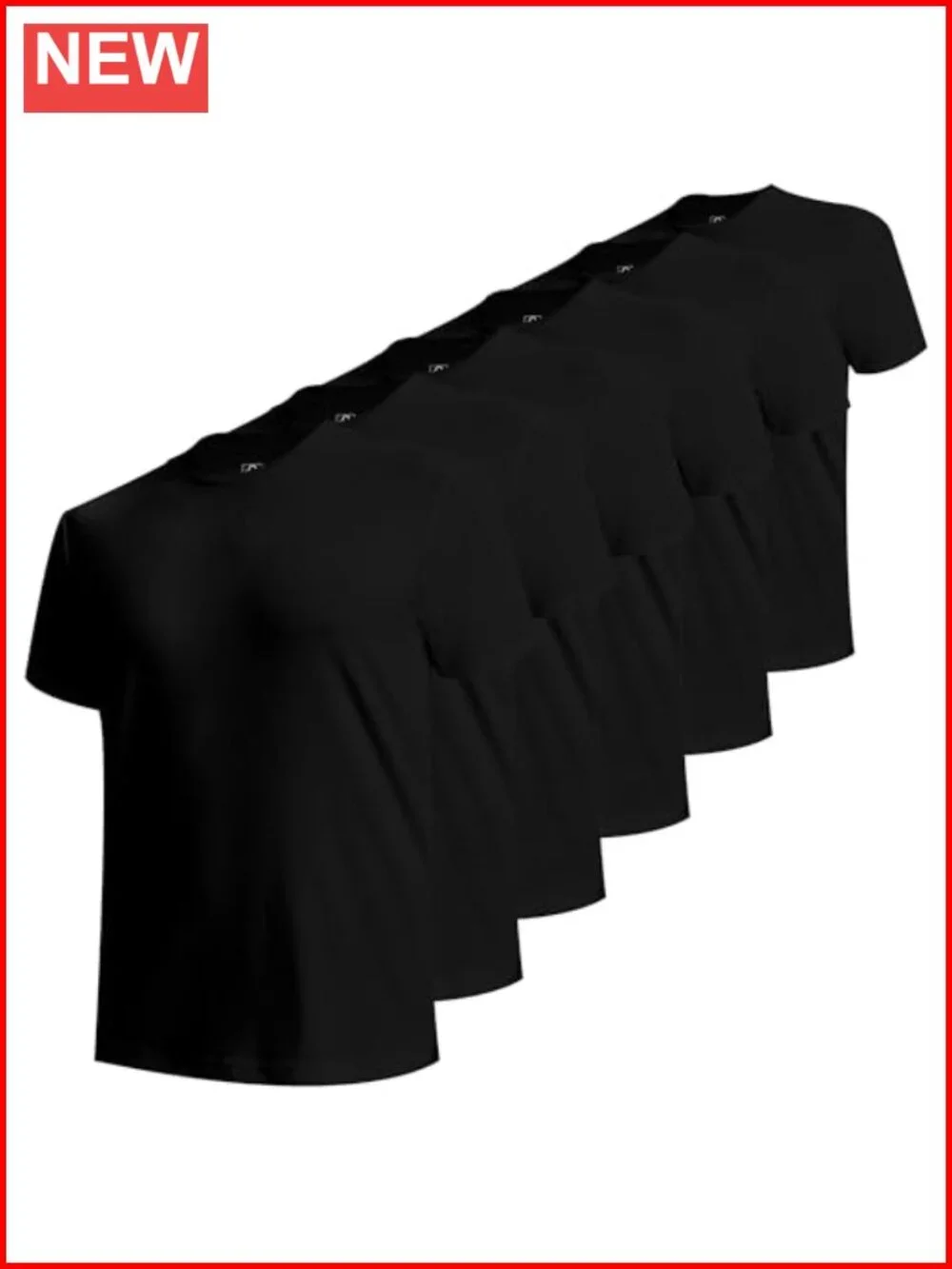Men's Moisture Wicking Crewneck Undershirts 6-Pack, Breathable Stretch Tees